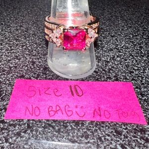 The gogo unicorn show stopper Ring Bomb Party size 10 no bag no tag rosegoldplat